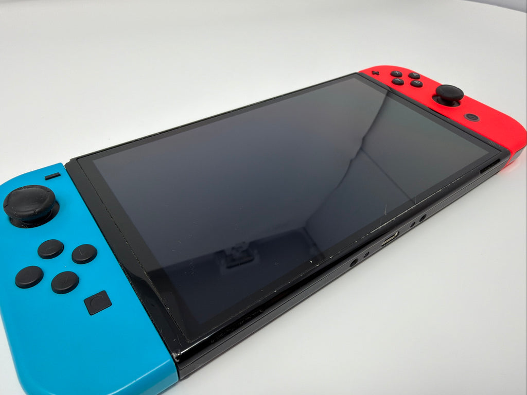 Nintendo Switch OLED Console with Blue and Red Joy-Cons 64GB